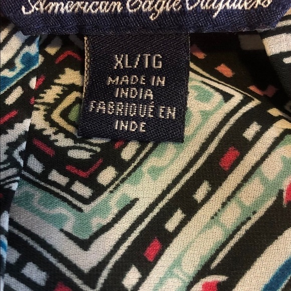 American EAGLE multicolored abstract print tank - Picture 5 of 6